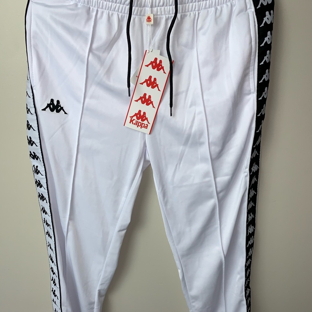 Black and white kappa pants